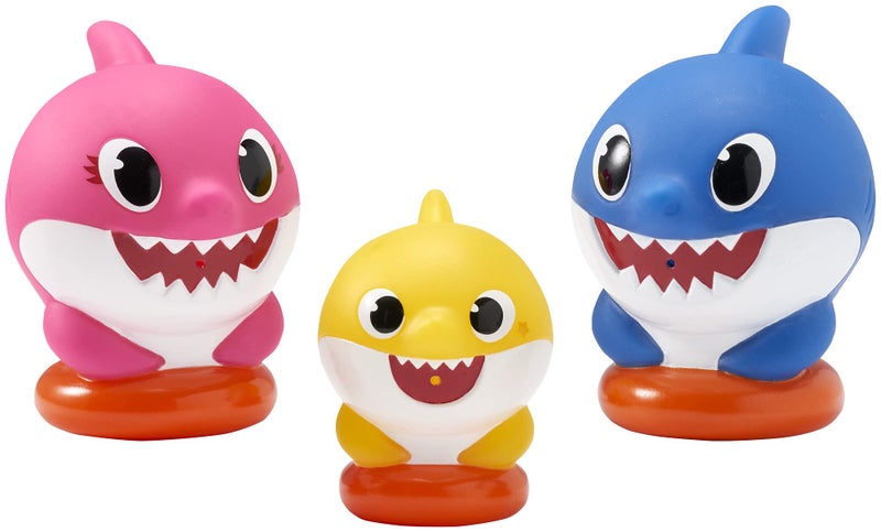 DecoPac DecoSet Baby Shark Cake Topper, 3-Piece Set with Mom, Dad and Little One, Adorable Decorations with Collectible Figurines - Image 2